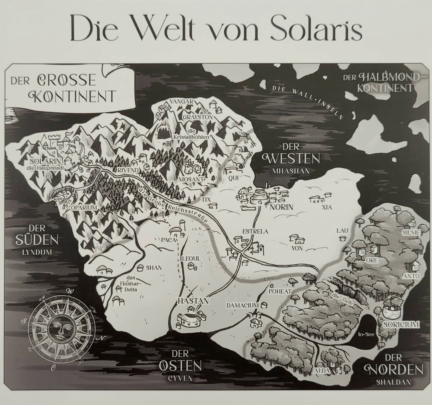 Die Chroniken von Solaris Band 1-4 plus 1 exklusive Landkarte