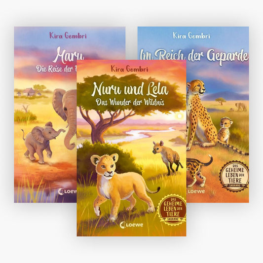 Das geheime Leben der Tiere in der Savanne Band 1-3 plus 1 exklusives Postkartenset