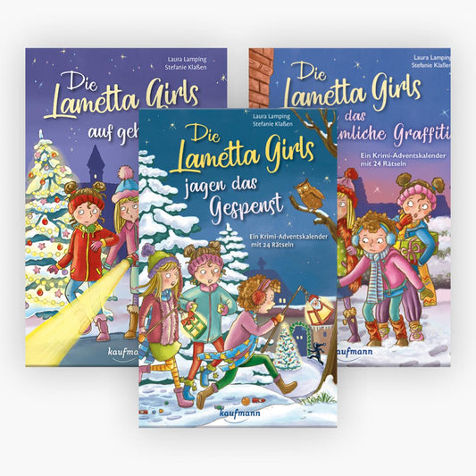 Die Lametta-Girls: 3 Krimi-Adventskalender im Set + 1 exklusives Postkartenset