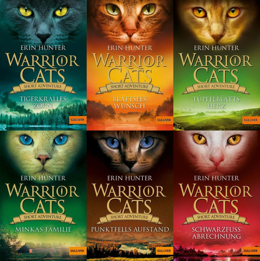 Warrior Cats - Short Adventure: 6 Bände im Set + 1 exklusives Postkartenset