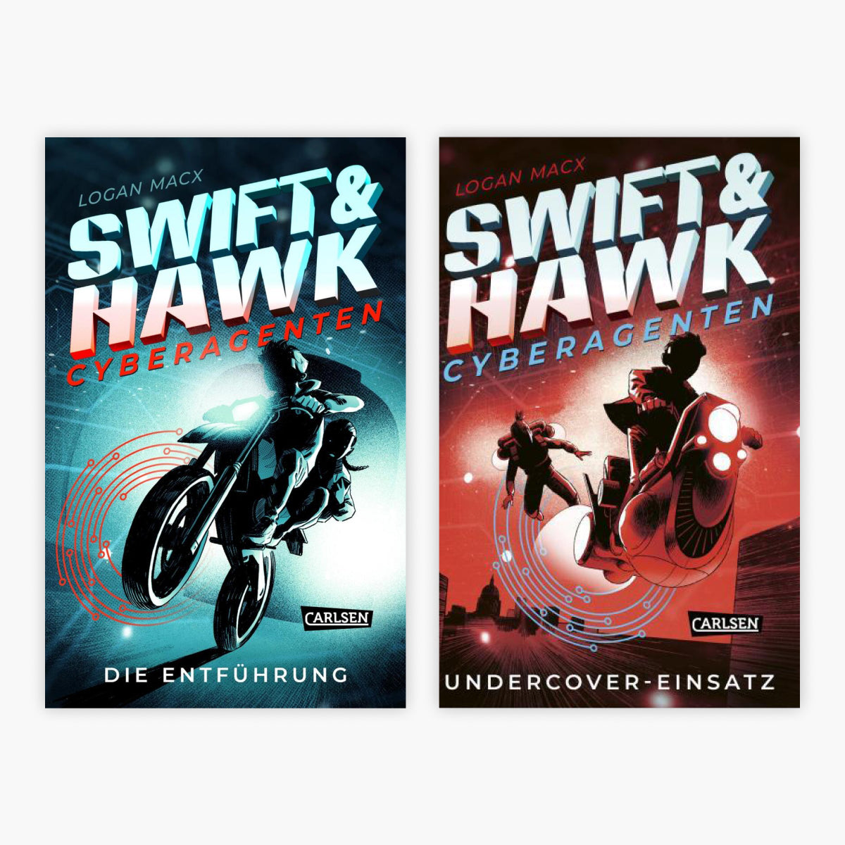 Swift and Hawk: Die Cyberagenten Band 1+2 plus 1 exklusives Postkartenset