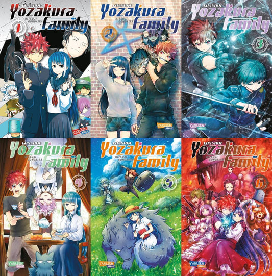 Mission: Yozakura Family Band 1-6 plus 1 exklusives Postkartenset