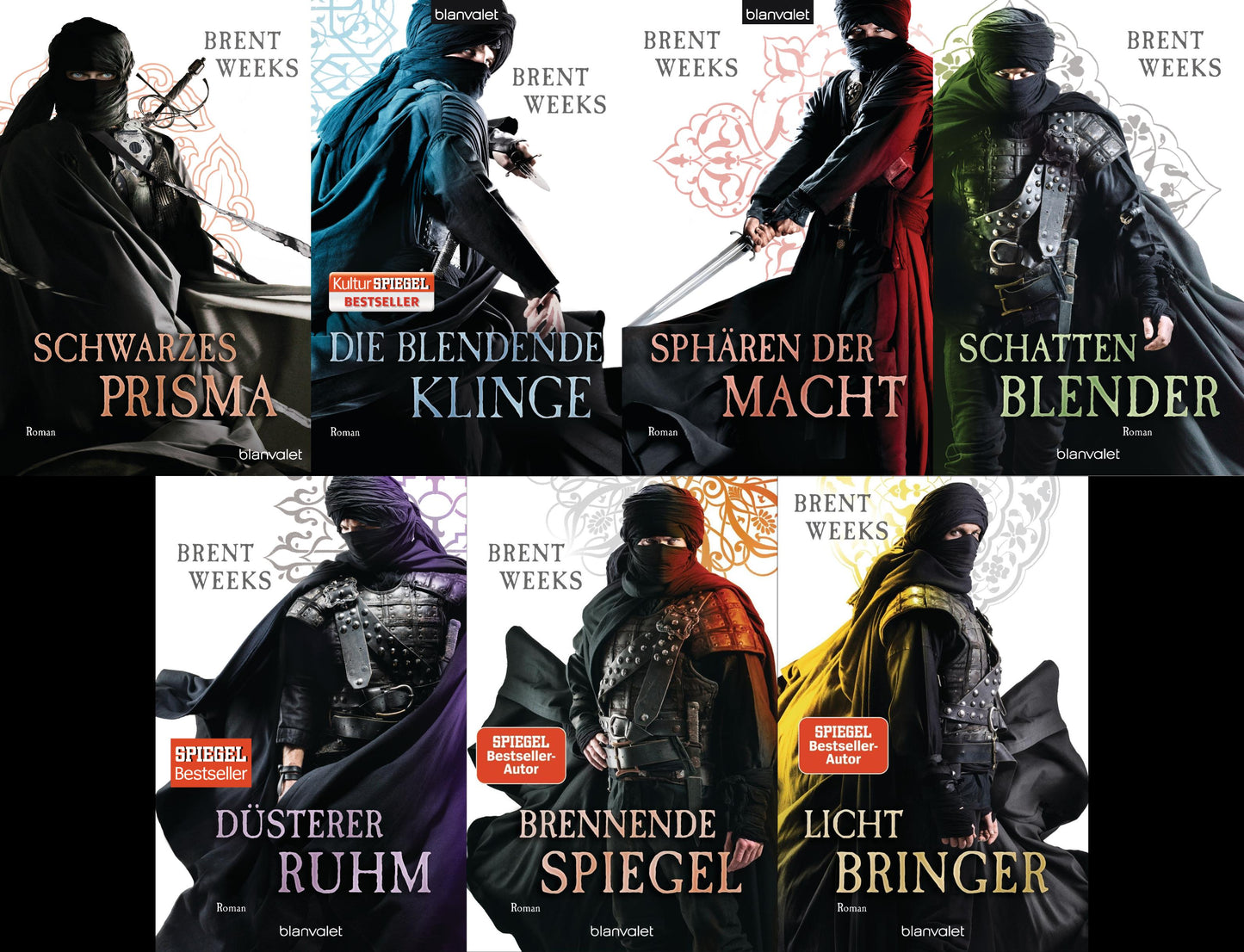 Die Licht-Saga Band 1-7 von Brent Weeks + 1 exklusives Postkartenset