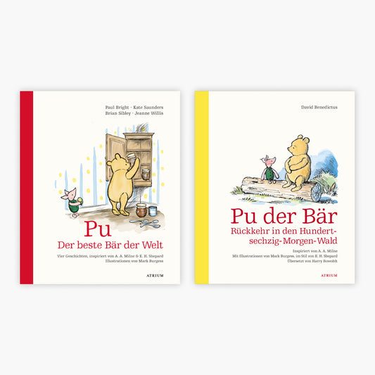 Pu der Bär: 2 schöne Geschichtenbücher im Set +1 exklusives Postkartenset