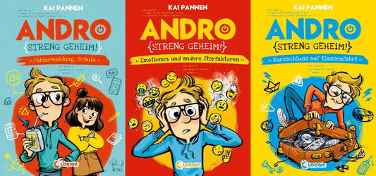 Andro, streng geheim! Band 1-3 plus 1 exklusives Postkartenset