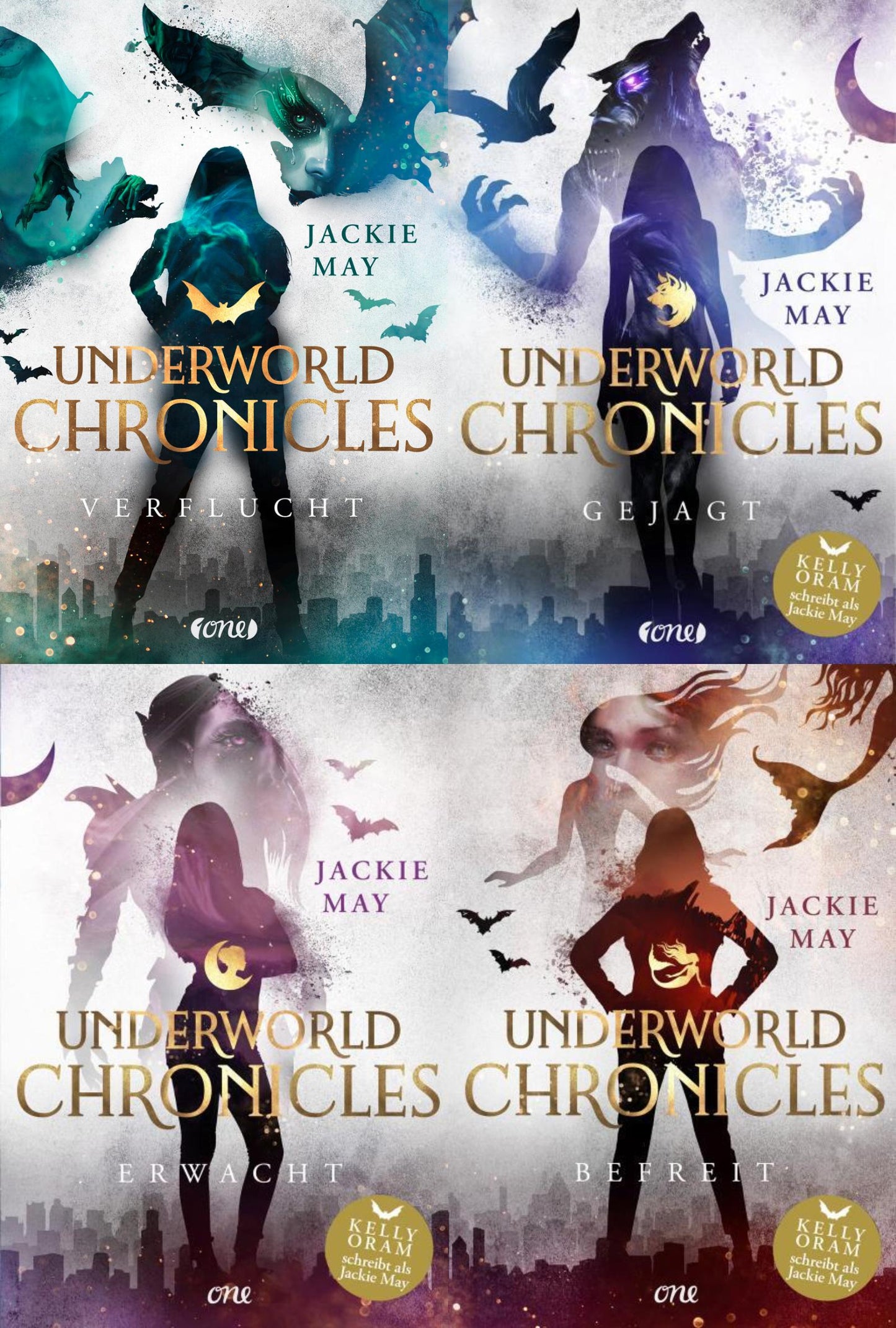 Underworld Chronicles Band 1-4 plus 1 exklusives Postkartenset