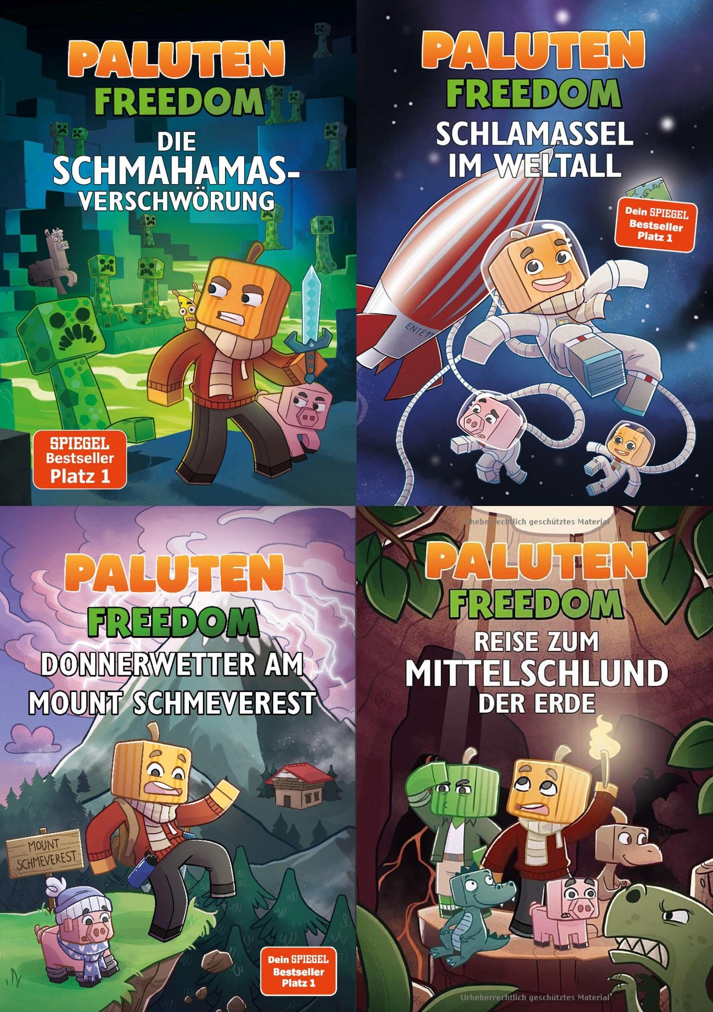 Paluten: Minecraft Freedom Band 1-4 plus 1 exklusives Postkartenset