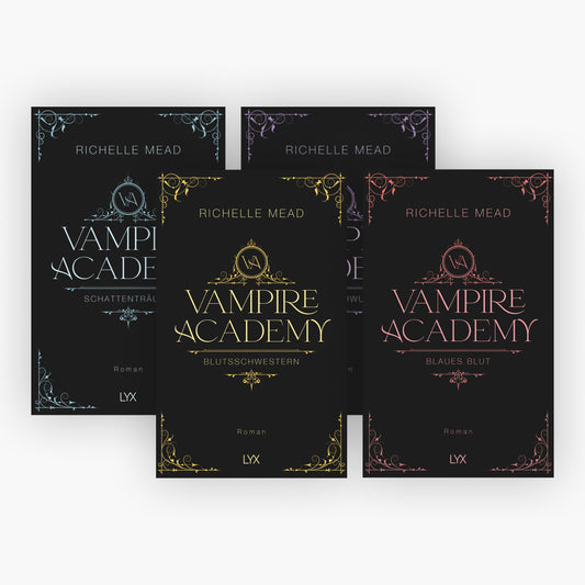 Die Vampire-Academy-Reihe Band 1-4 plus 1 exklusives Postkartenset