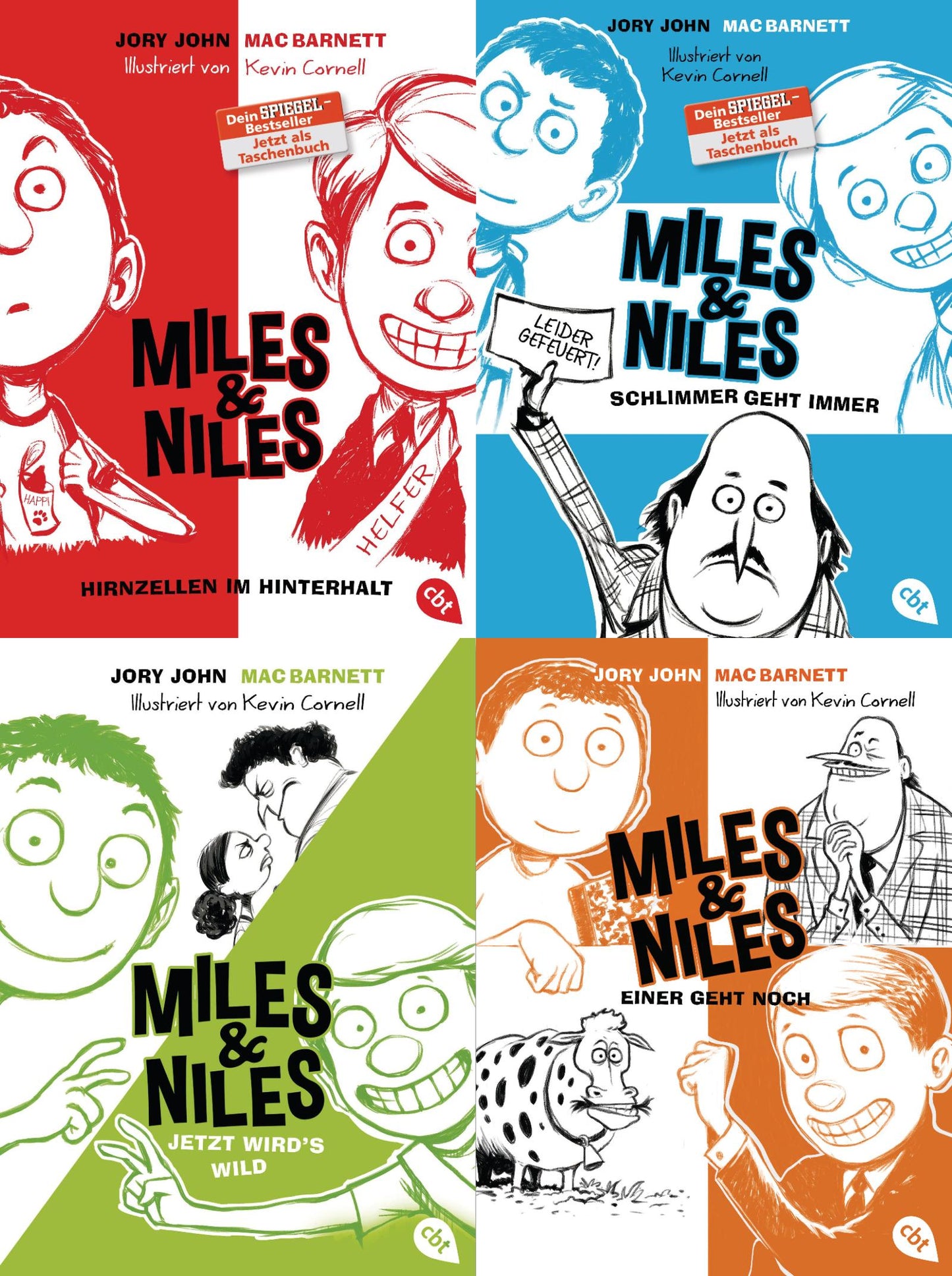 Die Miles & Niles-Reihe Band 1-4 plus 1 exklusives Postkartenset