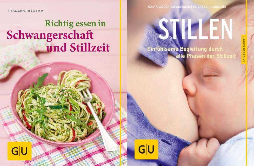 Richtig essen in Schwangerschaft und Stillzeit + Stillen + 1 exklusives Postkartenset