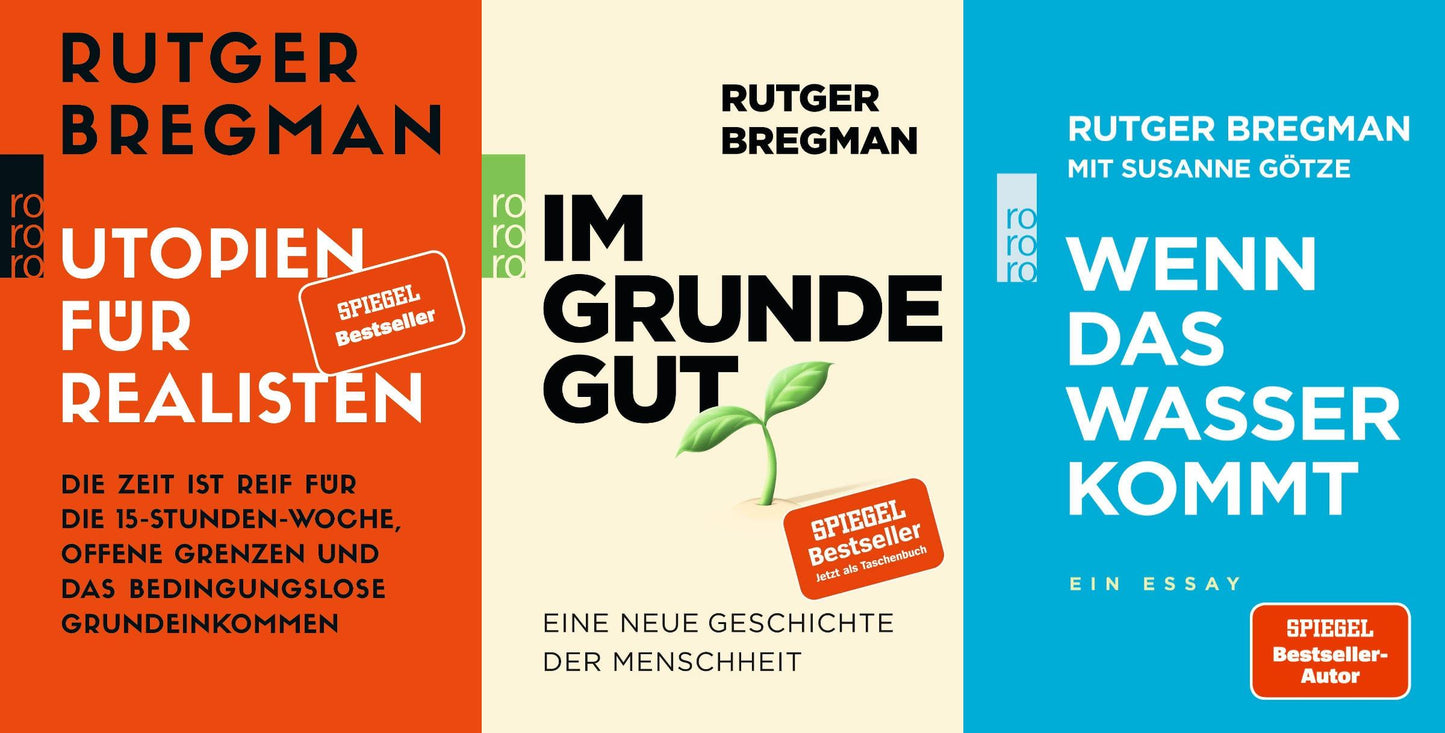 Rutger Bregman: 3 Titel im Set + 1 exklusives Postkartenset