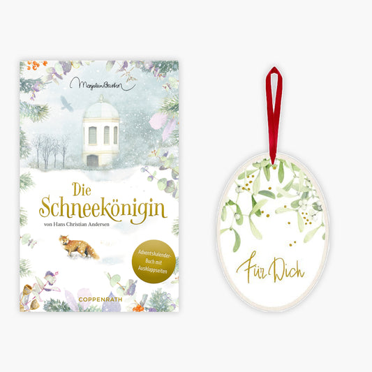 Die Schneekönigin + Zauberhafte Weihnachtszeit: 2 wunderschöne Adventskalenderbücher im Set + 1 exklusives Postkartenset