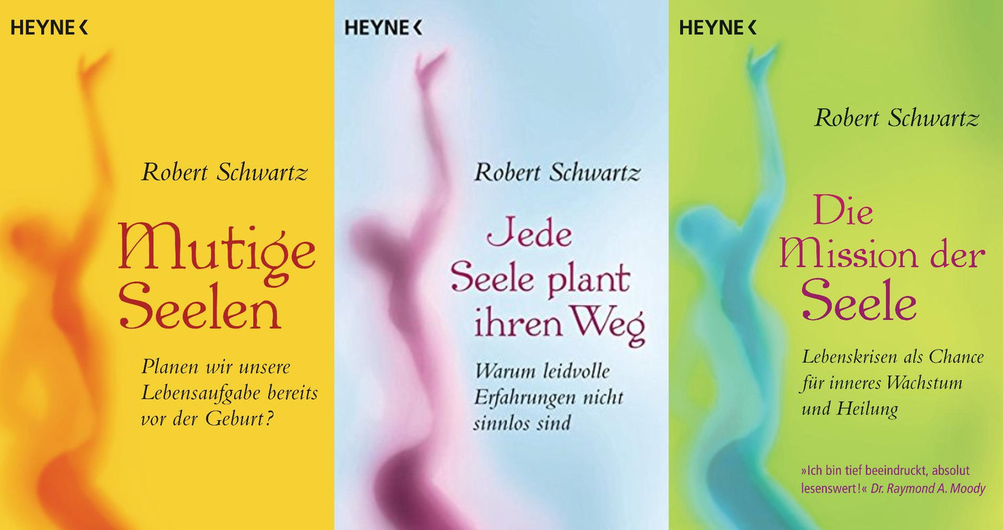 3 Titel der Seele von Robert Schwartz im Set + 1 exklusives Postkartenset