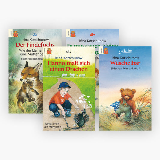 4 Kinderbuchklassiker von Irina Korschunow + 1 exklusives Postkartenset