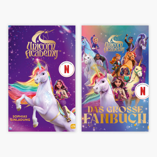 Die Unicorn-Academy-Reihe 2 Bücher im Set + 1 exklusives Postkartenset