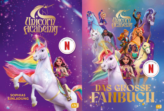 Die Unicorn-Academy-Reihe 2 Bücher im Set + 1 exklusives Postkartenset